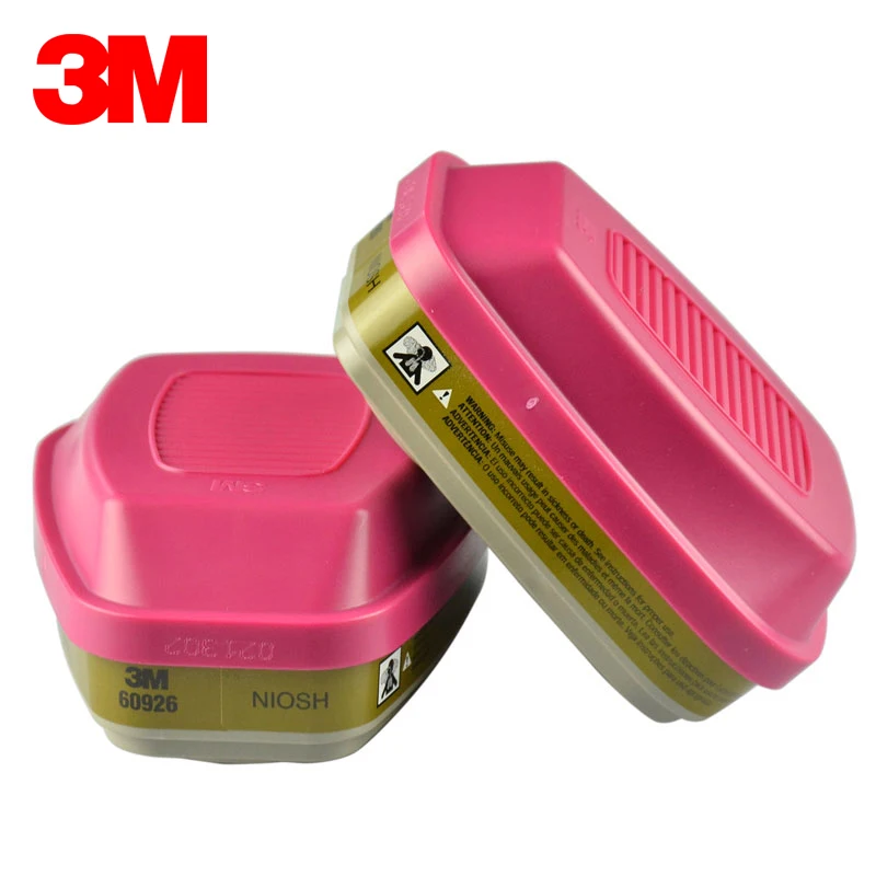 Original 3M 60926 P100 Filter Chemical Carbon Cartridge Against Organic Vapors Chlorine Dioxide for 6200 7502 6800 Gas Mask