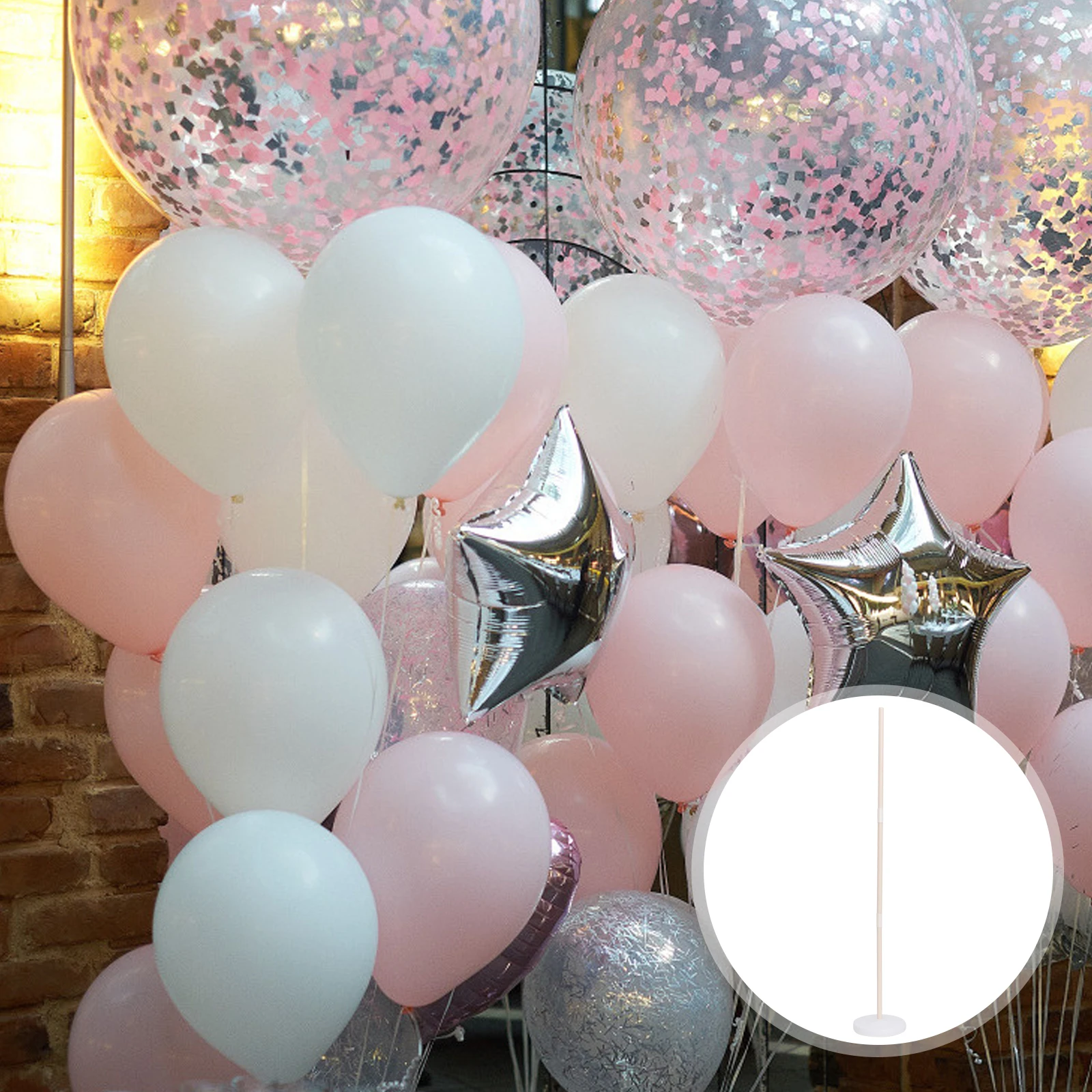 

Balloon Column Kit Arch Stand Kit Base Pole Easy Assembly Birthday Party Decorations Wedding Balloon Tower Accessories