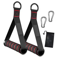 Resistência Band Handle para a máquina do cabo Polia, alças de exercício, apenas, 2pcs