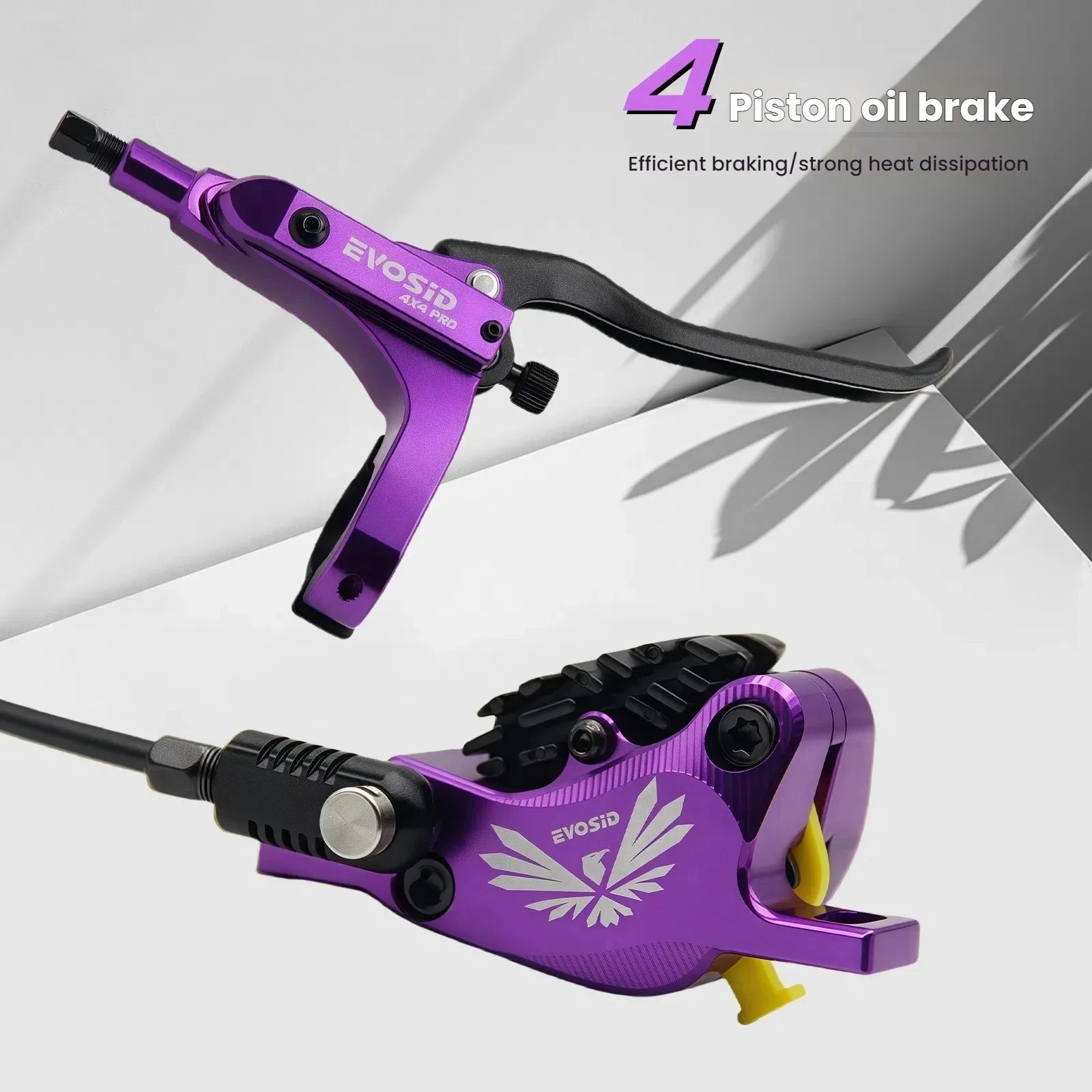 

4 Piston Bike Hydraulic Brake 800/1550mm Front Rear Brake Cooling Oil Pressure