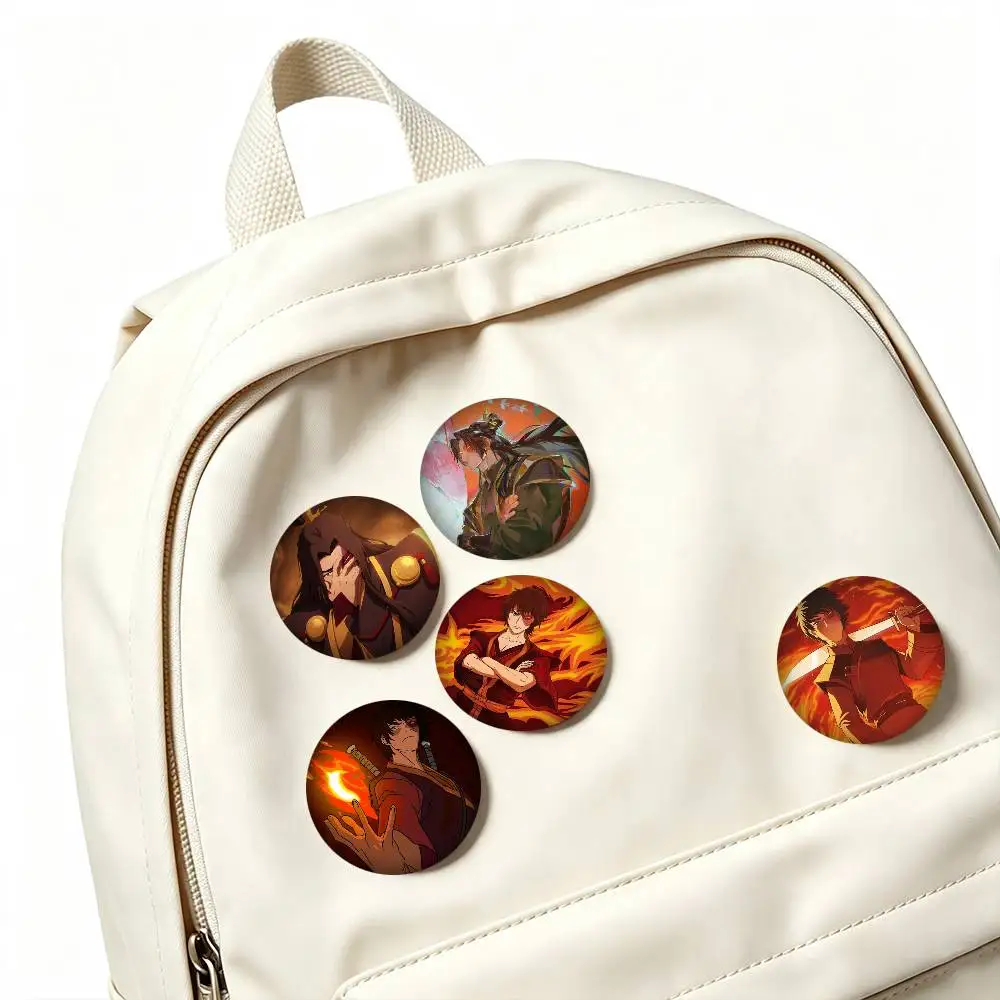 Z-Zuko Avatar The Last Airbender  25mm 32mm 44mm 58mm 75mm Brooches Badges Pins for Accessories Gift