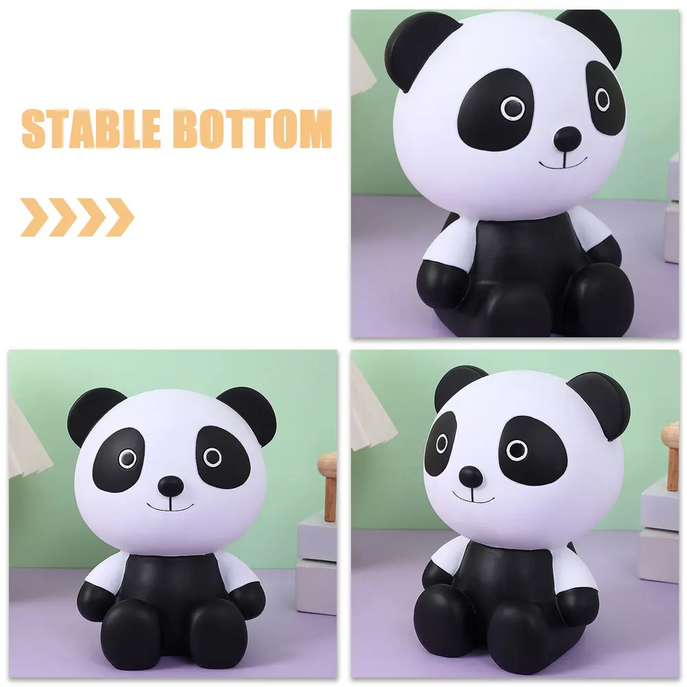 

Decorate Panda Piggy Bank Pandas Change Pot Vinyl Banks for Money Adults