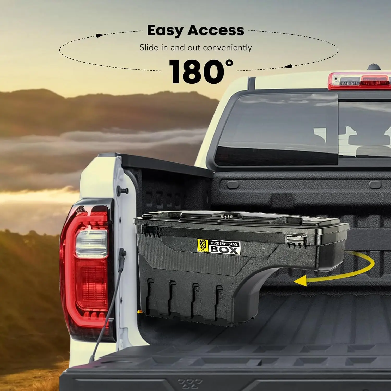 auto Truck Bed Storage Tool Box Lockable Compatible With 2016-2023 Nissan Titan & Titan Xd, Passenger Side, Not Fit The