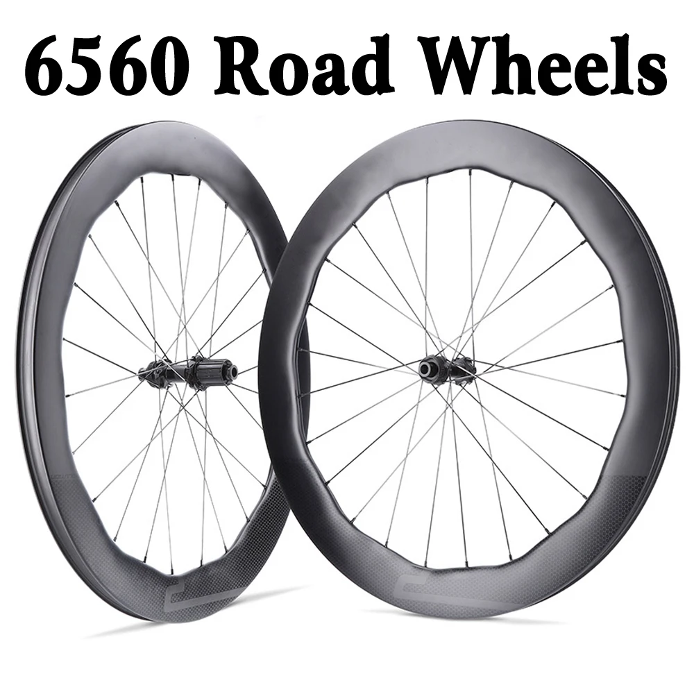 High Quality Premium Carbon Wheelset With Precision Engineering Ultra Light 28mm Width 6560 or 4550 Disc Design For Road Cycling