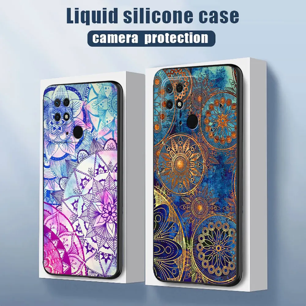 Mandala Phone Case for Redmi Note 12 11S 9S 10S 12S 9T 13 Pro 10 11 Pro 9 8 7 8T 10 Lite 12 Pro 13 Shell Silicone Cover