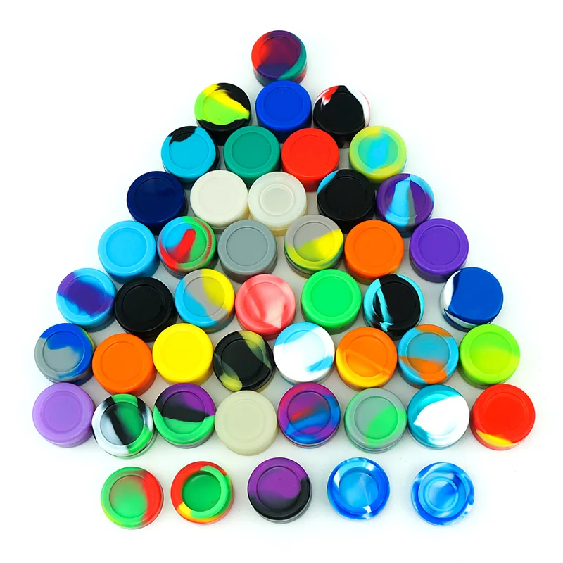 5 Stuks 3Ml 5Ml 7Ml Siliconen Wax Container Pil Opbergdoos Olie Container Roken Tabak Container