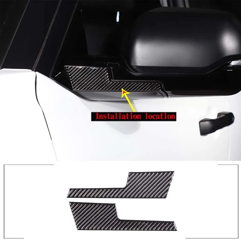 

For 2022-23 Toyota Tundra soft carbon fiber style Car styling car rearview mirror anti-scratch sticker car exterior accessories