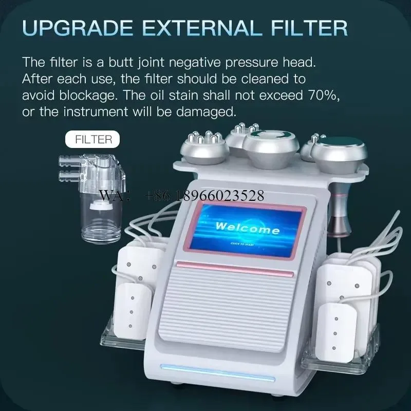 WMWMNU Portable Ultrasound Body Relax Instrument Dual Channel Control for Full Body Soft Care