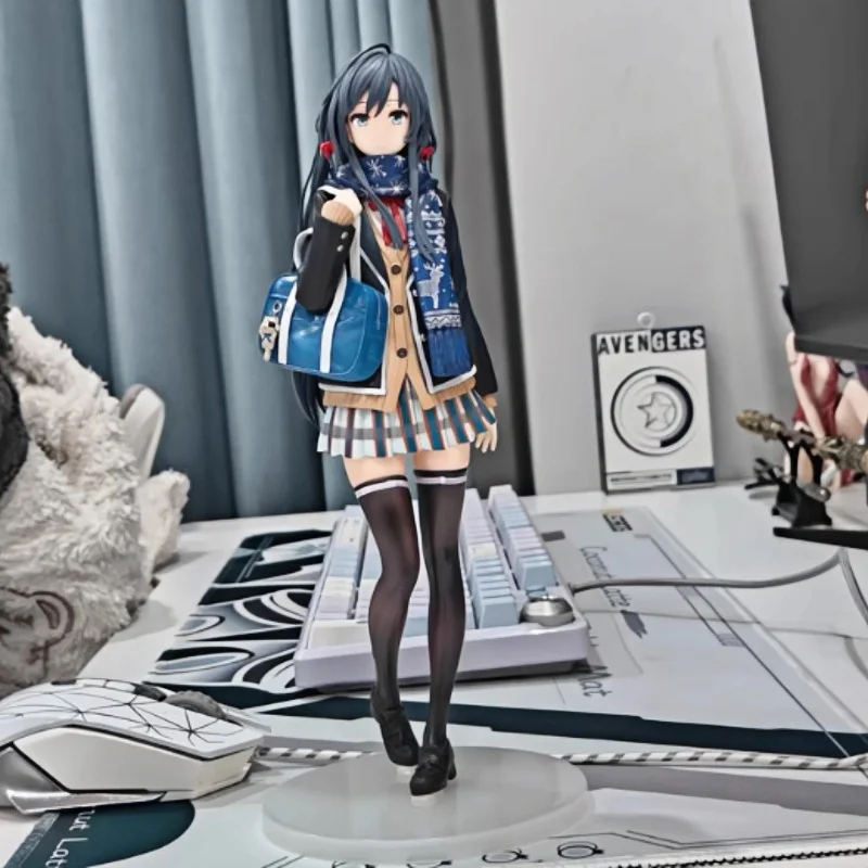 В наличии 26 см аниме Yahari Ore No Seishun Love Comedy Wa Machigatteiru Kan Yukinoshita Yukino Фигурки ПВХ Модель Коллекционная игрушка
