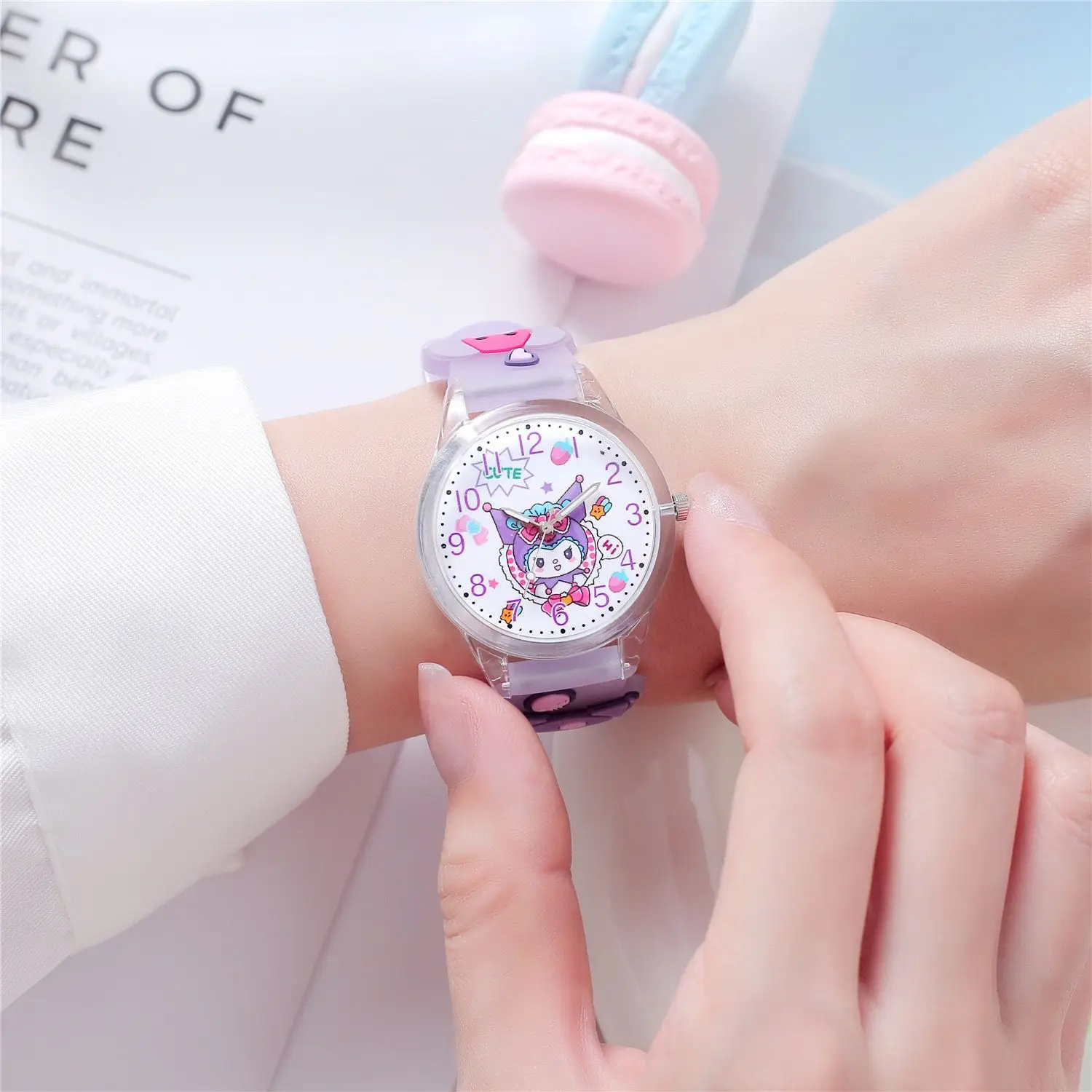 Sanrio Hello Kitty Quartz Watch for Girls Cute Cartoon Design Ideal Festive Gift Fashionable Timepiece