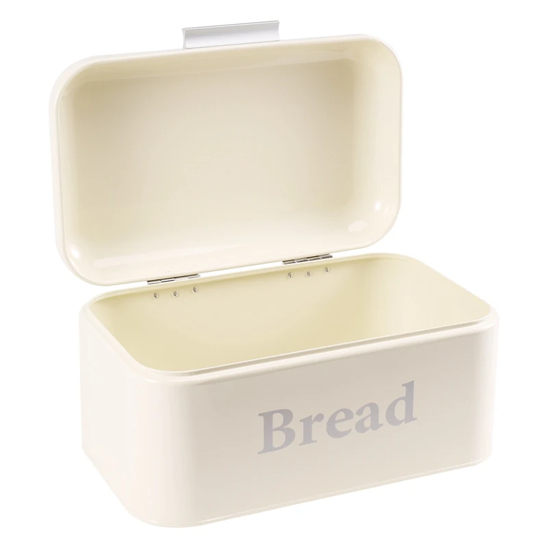 

Vintage Bread Box Cupboard Iron Snack Box Desktop Finishing Dust-Proof Storage Box Storage Bin Keeper Food Kitchen Shelf Décor