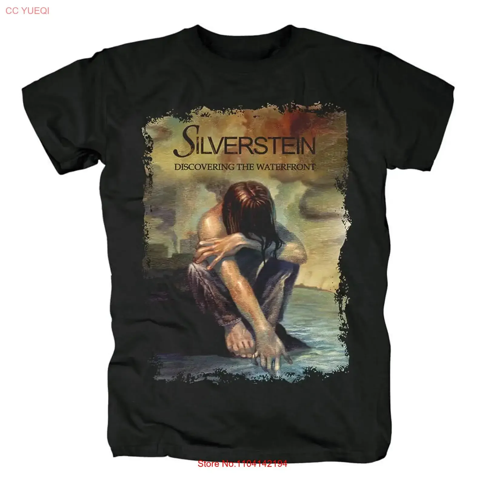 Silverstein Discovering the WaterfronT T Shirt Rare Hot EN392 vintage Washed Top For Everyday Wear Stylish Casual Unisex homme