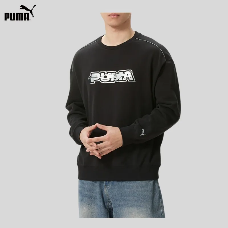 PumaRACEAHEADCREWTERY New Black Classic Casual Sweater 636033-01