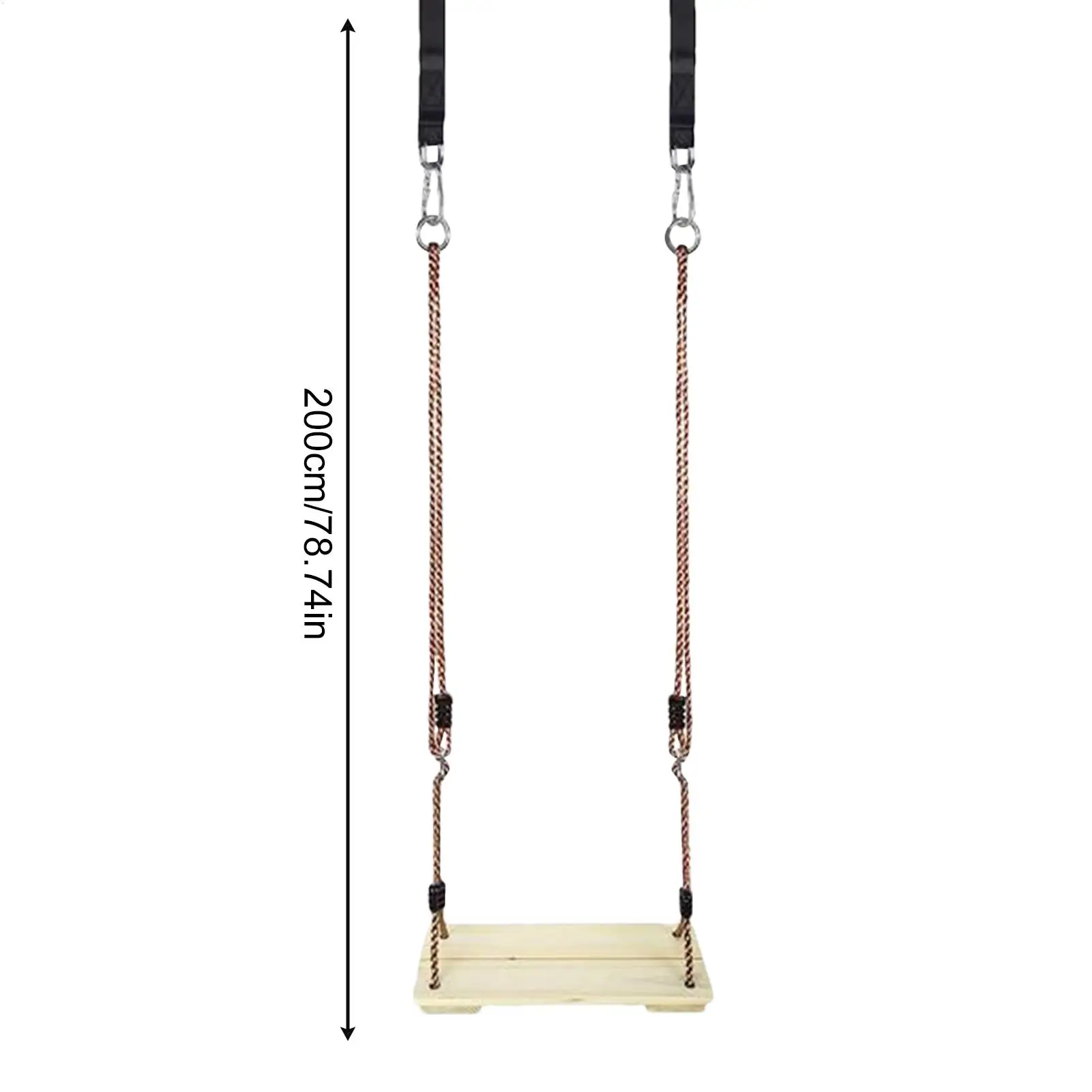 Balançoire en bois balançoires d'arbre en bois pour chaises de jeu sensoriel pour tout-petits équipement robuste pour Patio porche pépinière aire de jeux arrière-cour