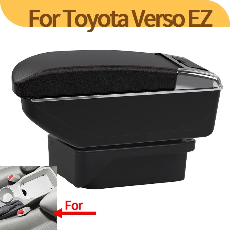 For Toyota Verso EZ car armrest interior modification multi-functional storage box center console accessories USB car accessorie
