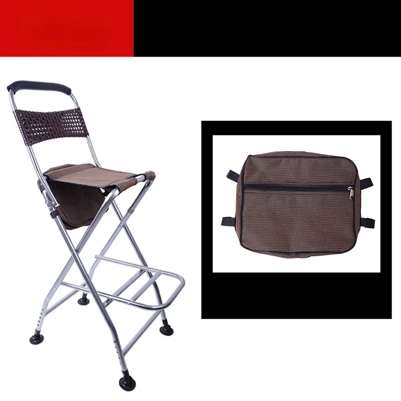 Stainless steel bridge fishing chair folding fishing chair can be lifted.