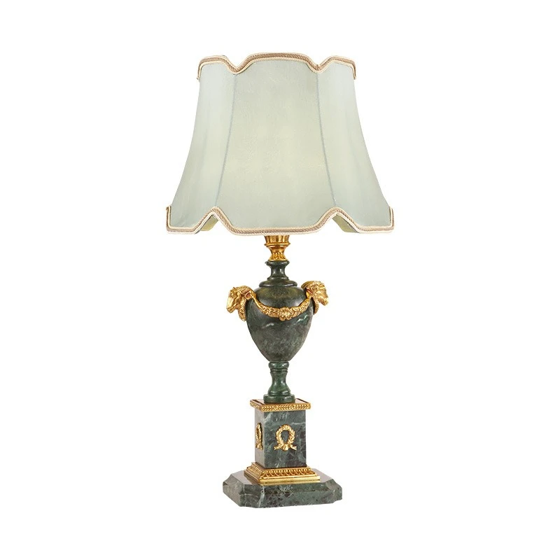 

French all-copper table lamp, living room bedroom bedside table lamp, luxurious and atmospheric high-end villa decoration