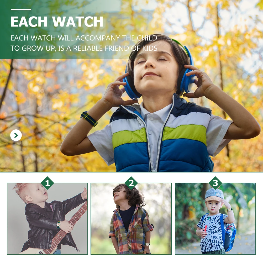 Cartoon Watches for Boys Kids Digital Wristwatch Crabs Pattern Light Weight Durable Quality Ocean Animals Design Children Watch