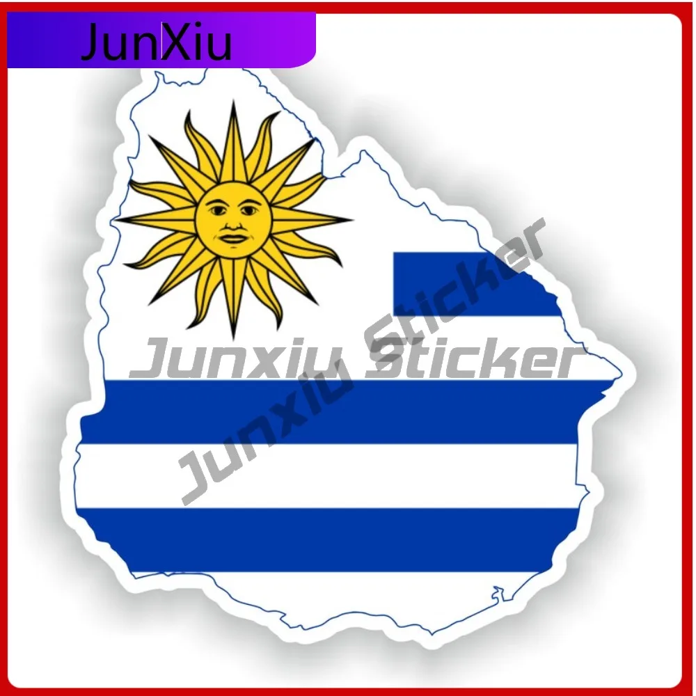 

Uruguay Flag Sticker National Emblem Map Shape And Outline Vinyl Decals Exterior Custom Decals Car Decoration For Mirror Adventu