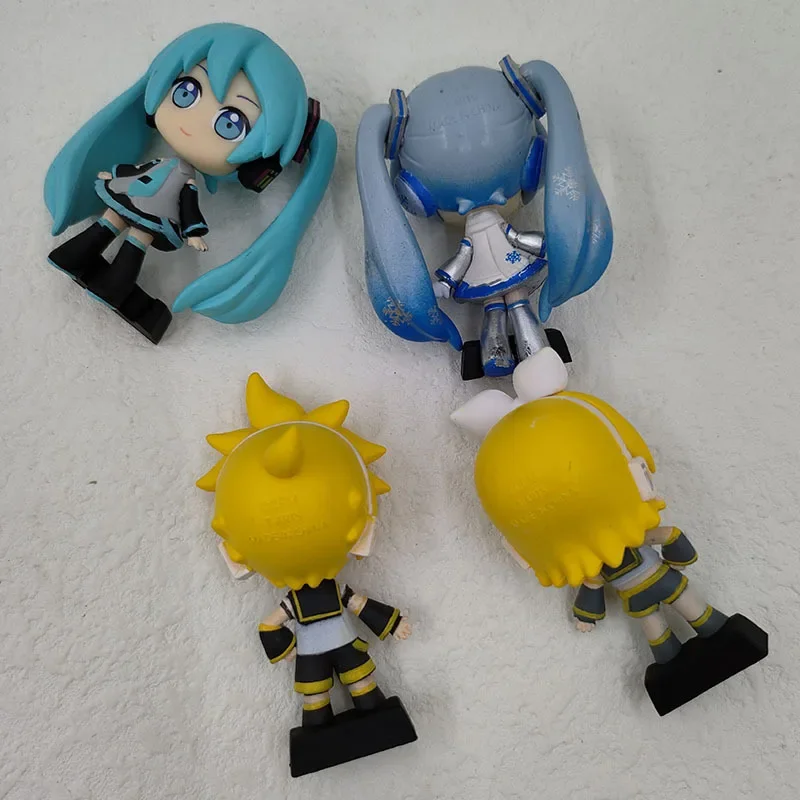 4 ชิ้น/เซ็ตอะนิเมะHatsune Miku Action Figure Kagamine Rin Kagamine Lenตุ๊กตาKawaiiของเล่นเครื่องประดับฮาโลวีนแฟนของขวัญของเล่นเด็ก
