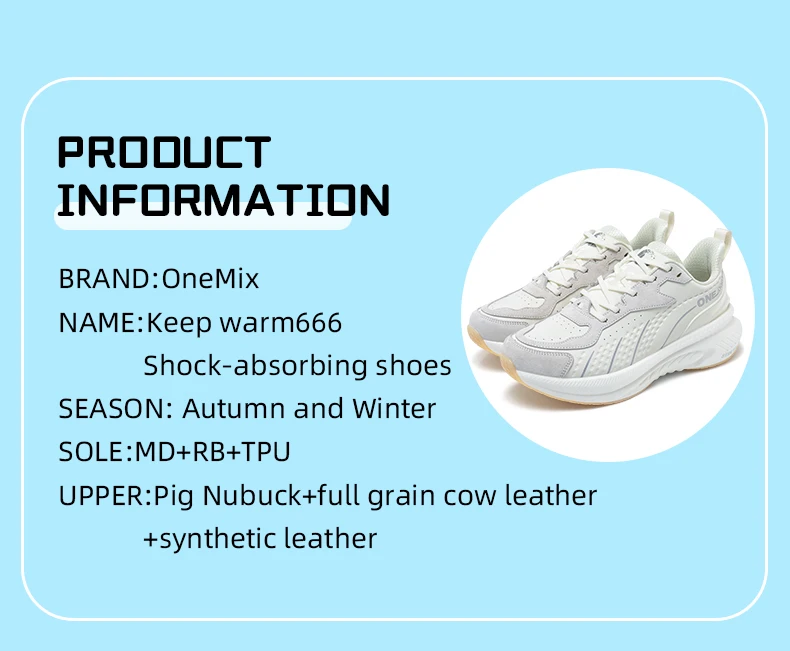 ONEMIX 2026 Winter-Trainings-Laufschuhe für Herren, Sportschuhe aus Leder, warm, verschleißfest, Damen-Jogging-Schuhe, Walking-Sneaker – Detail 12