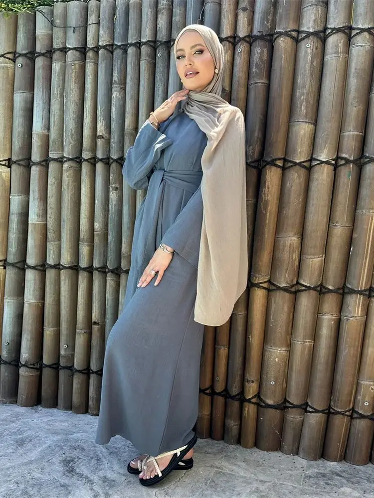 Ramadan Bandage Abaya Damen Dubai Islam Arabic Muslim Modest Dresses Prayer Clothes Women Kaftan Kebaya Robe Femme Musulmane