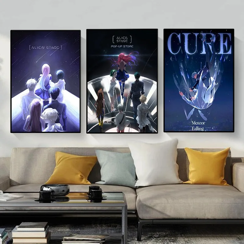 Beauty Tv Cartoon Music Anime A-Alien Stage Poster Modern Aesthetic Canvas Painting Wall Art for Dorm Living Room Home Decor