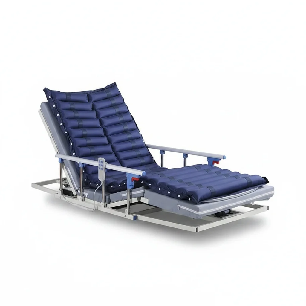 Electric Back Lifter, Metal 190x90 Backrest, 2 Functions with Air Mattress, Patient Rehabilitation Equipment