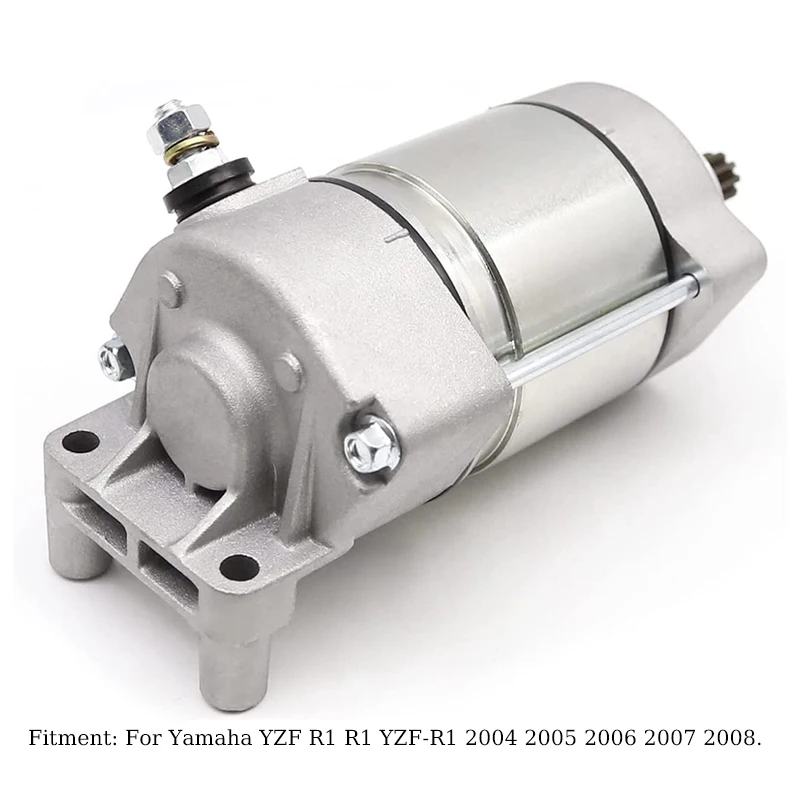 

Electrical Engine Starter Motor For YAMAHA YZF-R1 R1 2004-2008 YZF-R1 R1 RaceBase 2005-2008 YZF-R1 R1S 50th Limited Edition 2006