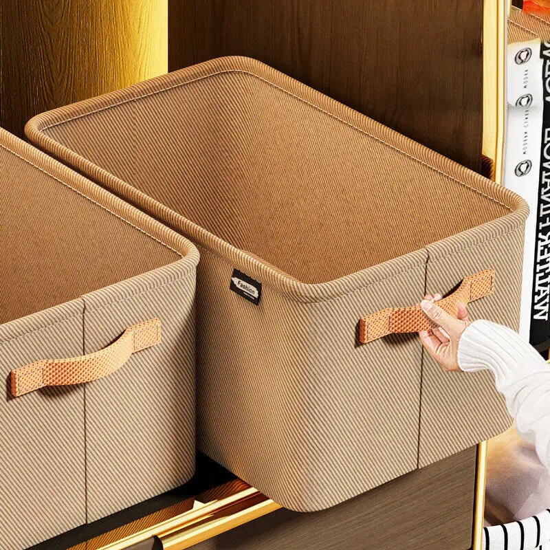 1pc Folding Clothing Storage Box Closet Drawer Organizer Toy Clothes Pants Storage Organizer Home Classification Storage Tool