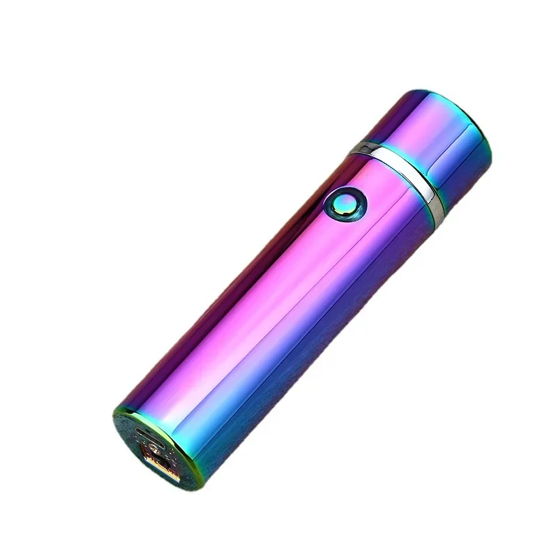 Portable Outdoor Pocket Pipe Cigar USB Charging Lighter Personalized Dual Arc Creative Metal Lighter Tool