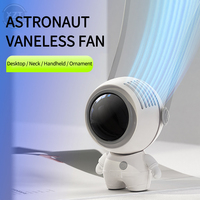 Portable Fan Hand-held Astronaut Quiet Small USB 2000 Mah Rechargeable Mini Neck Fan Student Dormitory Office Outdoor Fan Supply