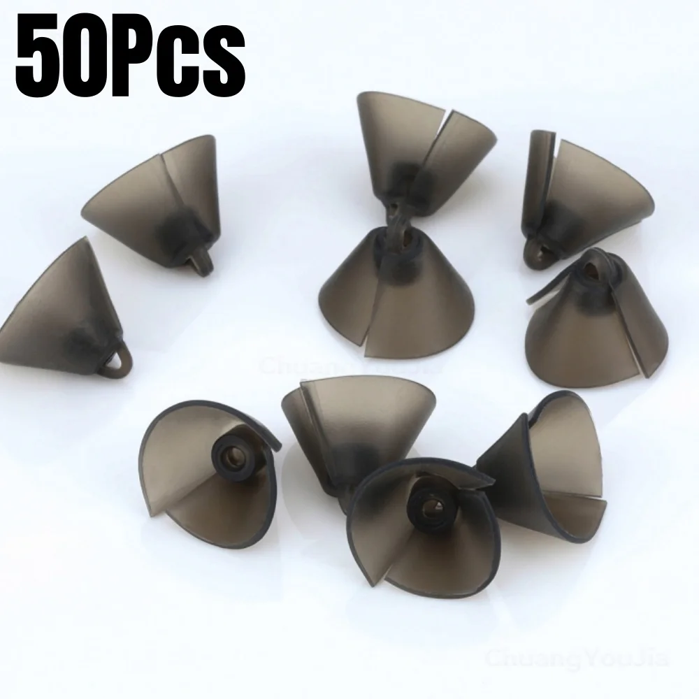 50PCS Silicone Hearing Aid Domes Fit Hearing Aid Standard Receiver Tulip Domes Gray Split Ear Rub Piece Hearing Amplifier
