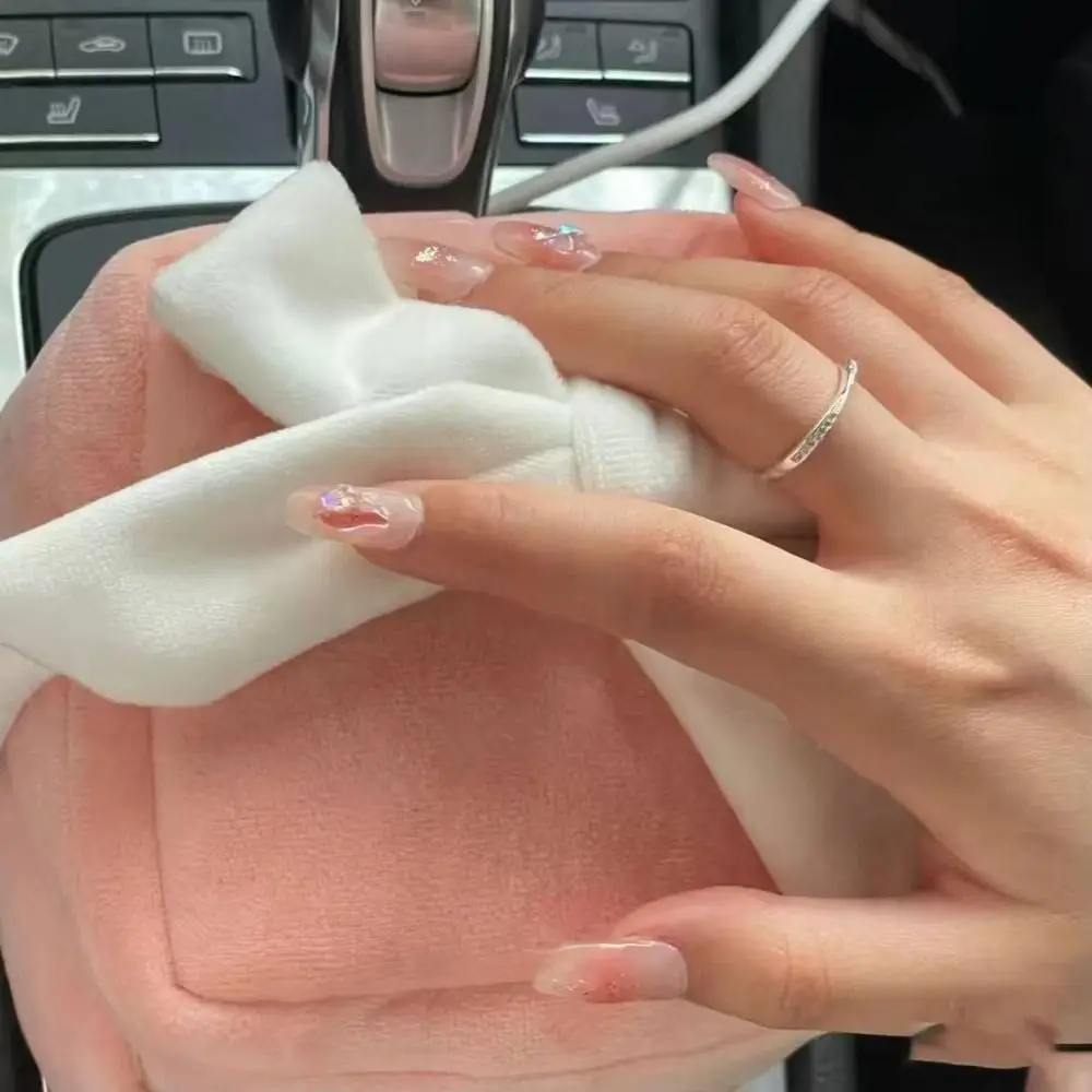 

PP Cotton Love Heart Ring Box Plush Toy Plush Ring Box Heart Shape Ring Case Toy Stuffed Cartoon Ring Box Case Plushies Doll