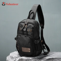 VOLUNTEER Crossbody Bag for Men 2024 New Multiple Pockets Large Capacity Watertight Travel Adjustable Shoulder Bag 1835-05