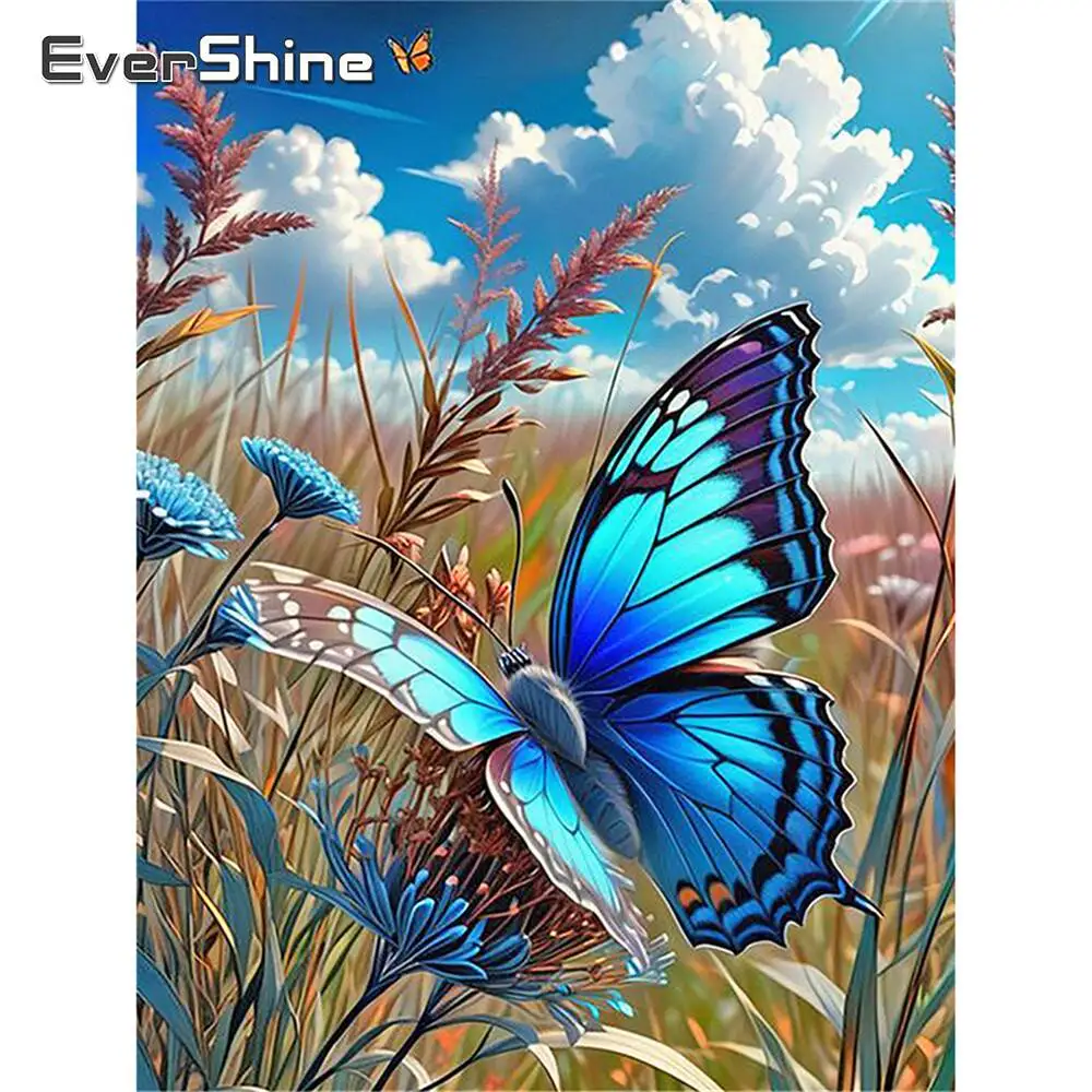 Evershine Diamant Stickerei Schmetterling Malerei Tier Bild Von Strass Mosaik Blume Handarbeiten Hause Dekoration