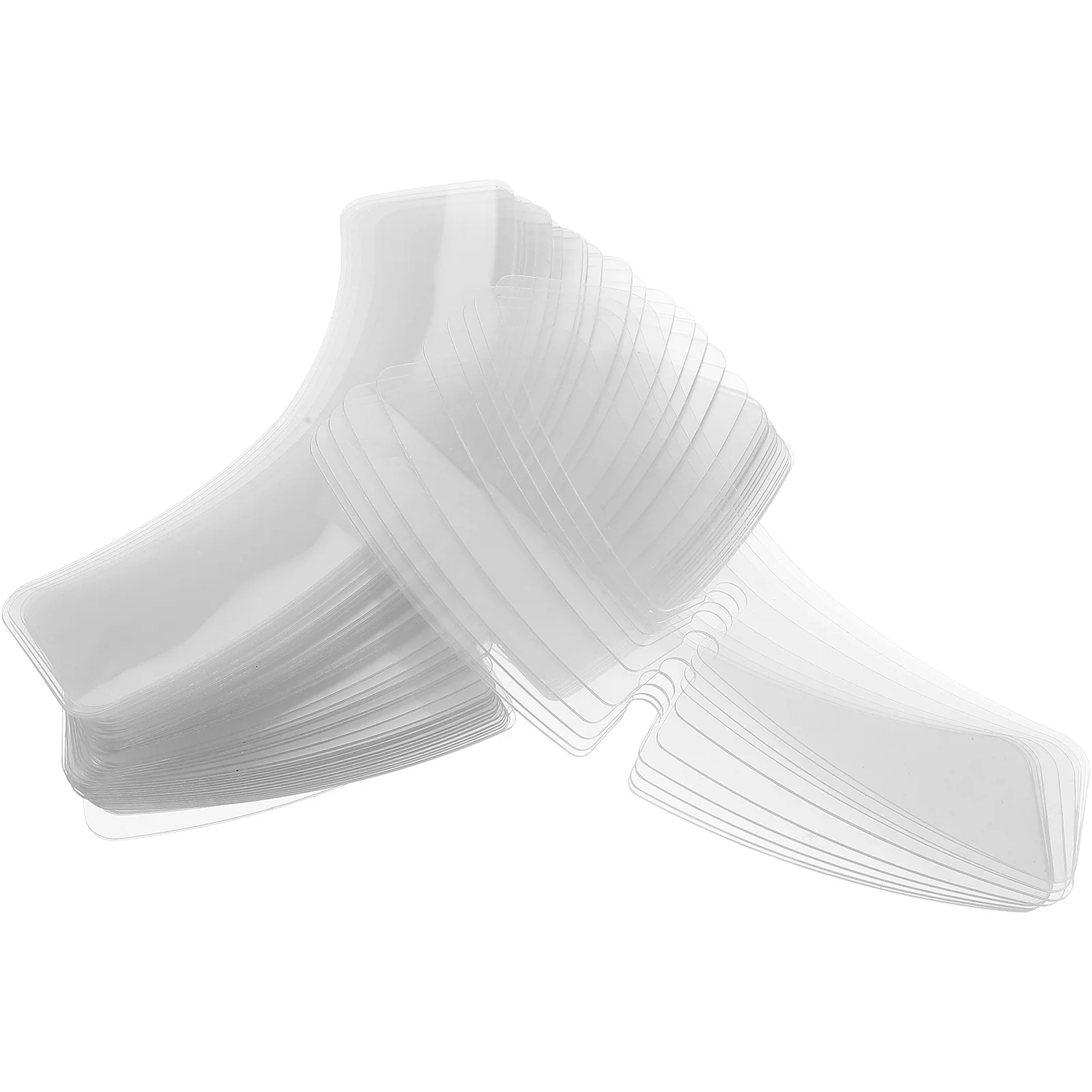 100 قطعة يبقى الرجال دعم فستان من البلاستيك قميص طوق المشكل فستان واضح قميص إدراج رجل طوق الإمدادات