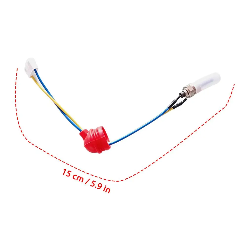 8V Ceramic Glow Plug Red Cap Ignition Pin Threaded Hex Base for Truck Parking Heater