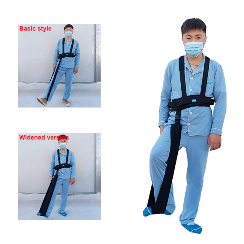 

Auxiliary Leg Lifting Strap Exercise Leg Stretching Muscle Trainer Hemiplegic Elderly Walking Assistance Leg Lift Elastic Band