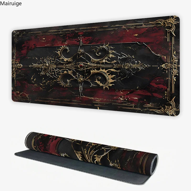 

Vintage Game Design Mouse Pad Large Computer Office Game Table Mats Rubber Anti-slip Gaming Keyboard Mousepads Long Desk Pads