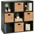 

Best Choice Products 9-Cube Bookshelf, 11In Display Storage Organizer W/ 3 Removable Ba Panels - Black