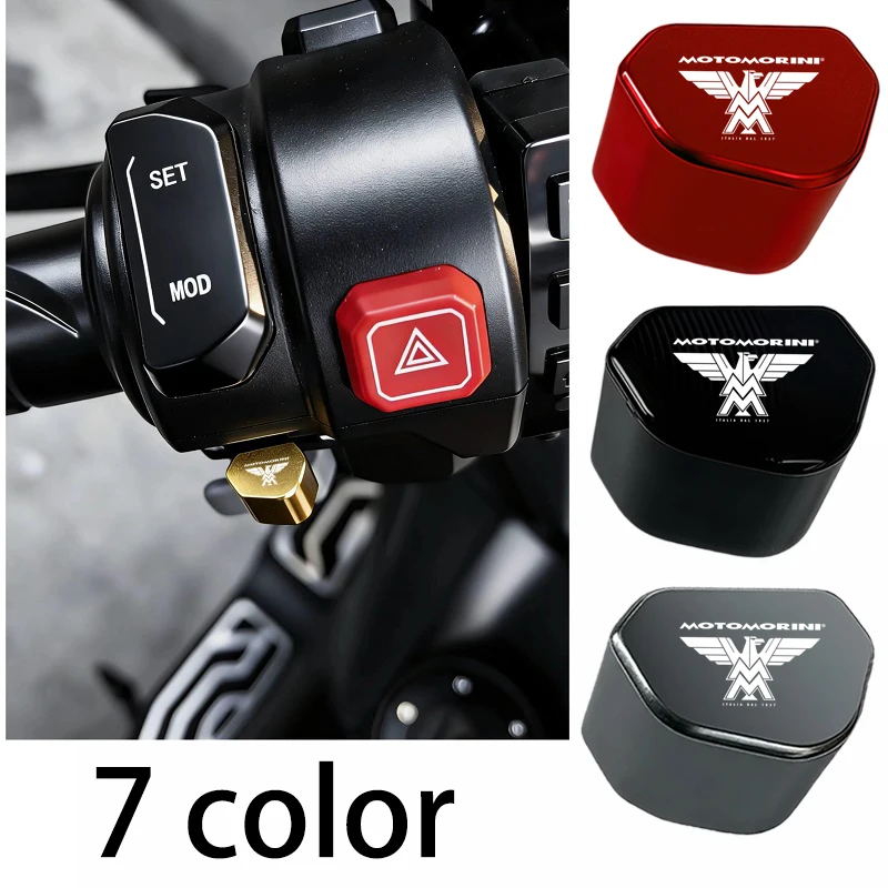 Interruptor de señal de giro con tapa de botón para Moto Morini X-CAPE xcape 650 T/TS Seiemmezzo STR SCR Super-Scrambler Corsaro ZZ ZT