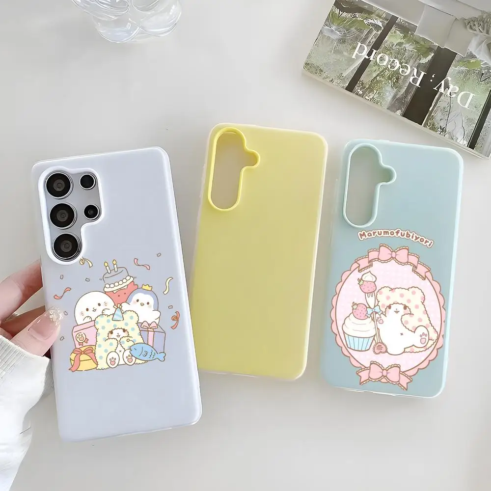 Marumofubiyori Phone Case Clear TPU Case For Samsung S22-S26, 2-in-1 Detachable Card Holder