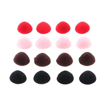 12*14mm emniyet burun kadife burun düğmeleri pembe kırmızı siyah kahverengi bebekler burun üçgen burun ayı burun akın burun