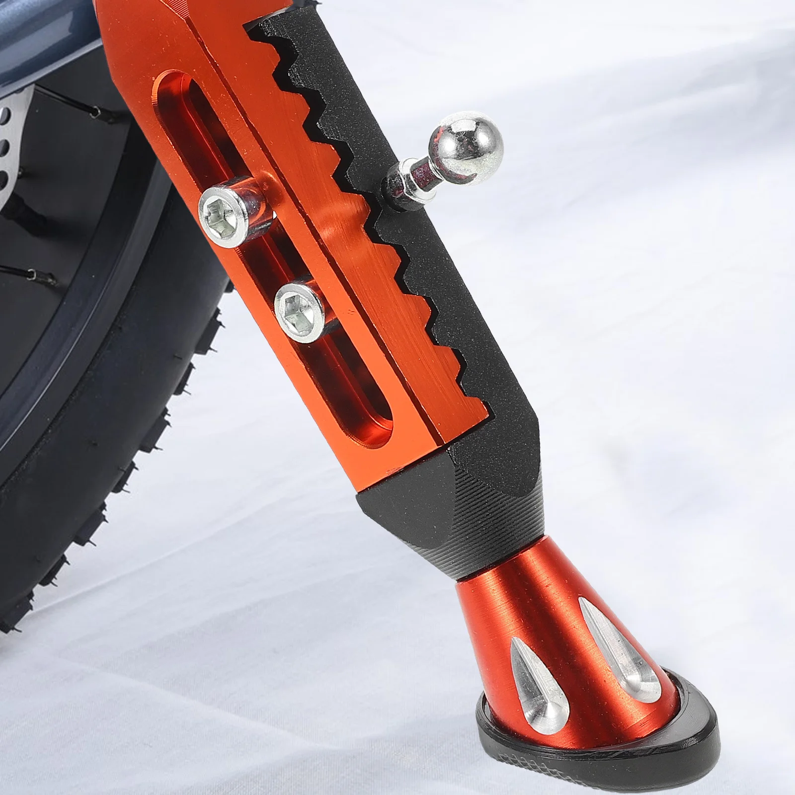

Electric Motorcycle Side Stand Adjustable Aluminum Alloy Kickstand for Scooter Portable Bike Support Metal Parts