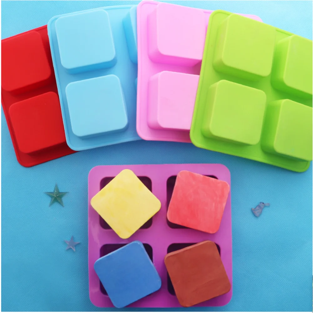 Silicone Rectangle Cake Pan Square Soap Molds Pudding Muffin Loaf Brownie Cornbread Mould