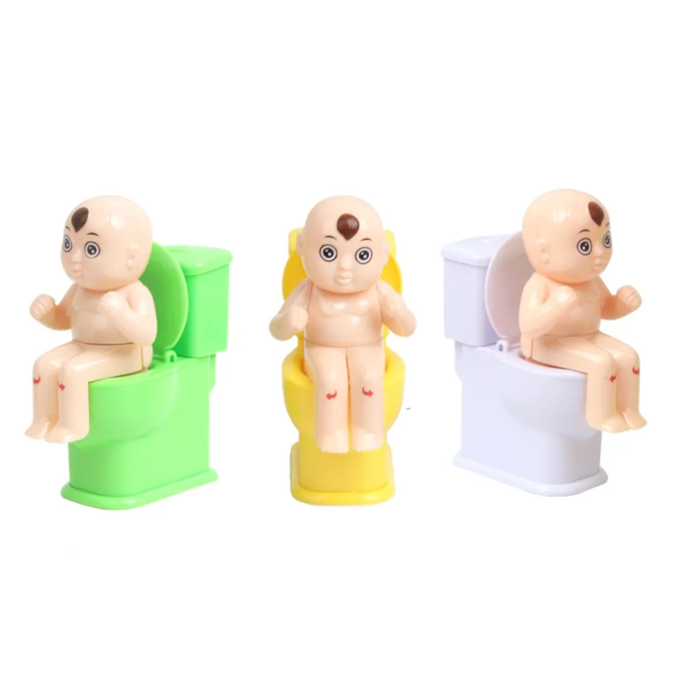 Lustige Toilette Pee Schießen Wasser Spielzeug Wasser Spray Squirt Junge Wasser Spray Angst Relief Tricky Squirt Puppe Spielzeug Kinder