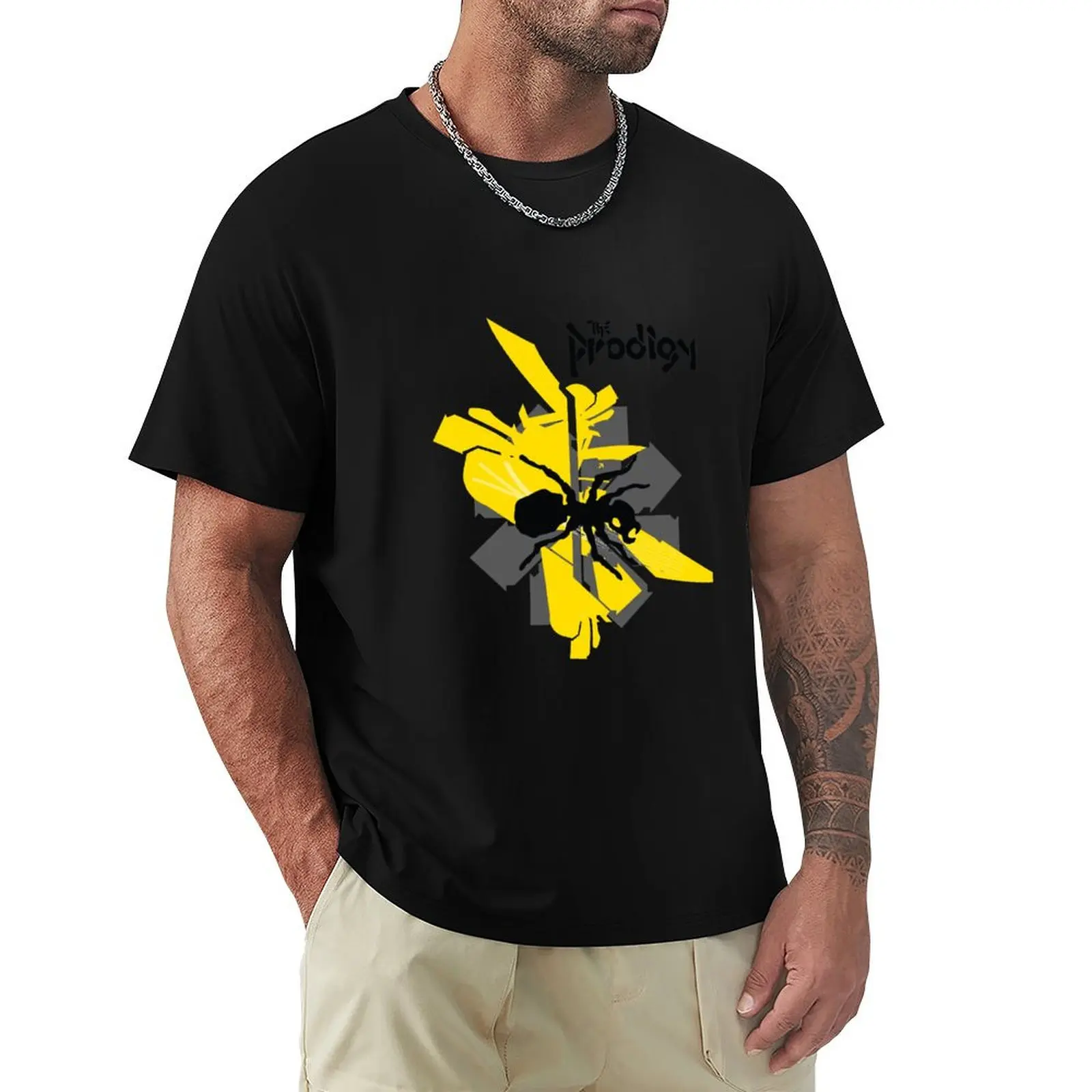 Prodigy ant logo T-Shirt Fitness Training Breathable Tee