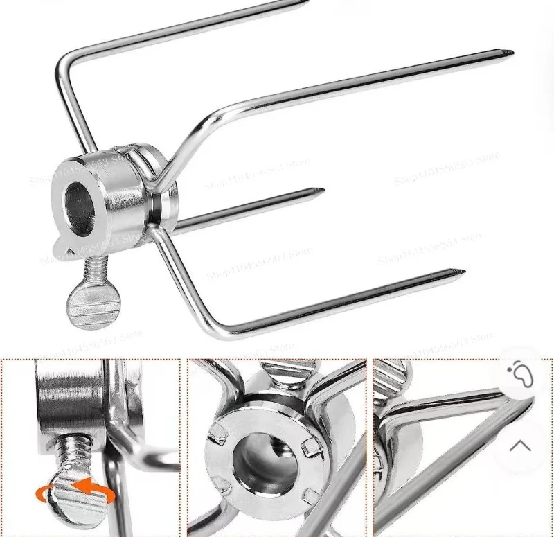 Glass clamping device multi-functional rack fork