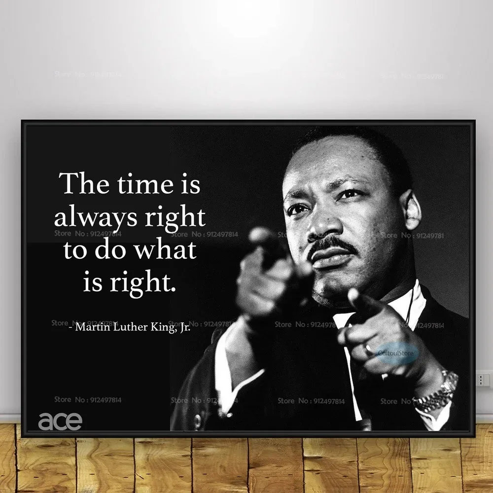 Motivational Martin Luther King Jr History Quote Canvas Painting Wall Art Poster Prints Picture Home Decor Living Room Bedroom